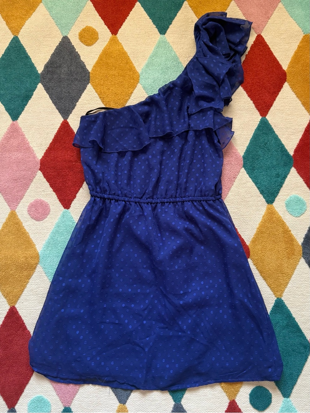 Xhilaration One-Shoulder Ruffle Dress - Size S